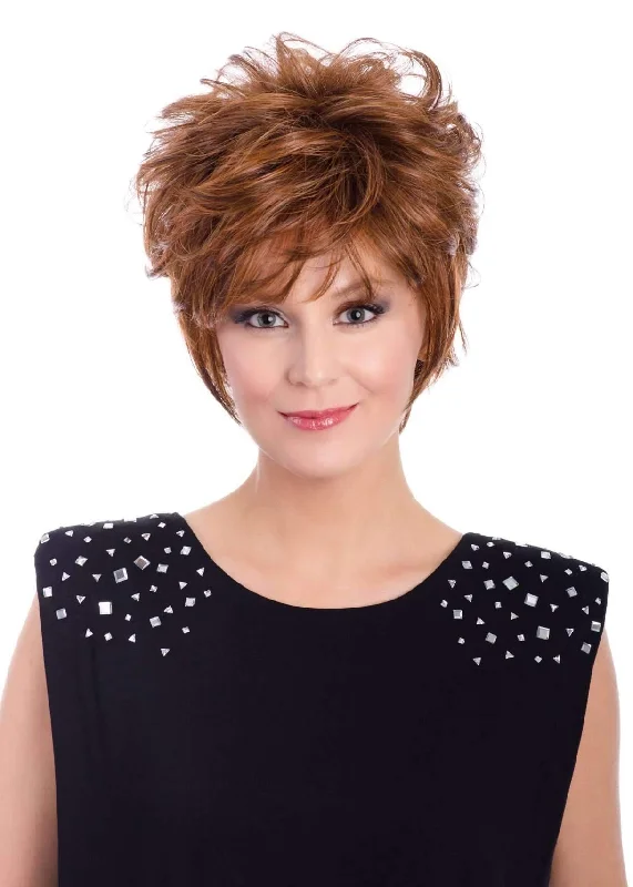 Bob wig with a balayage effect for a natural - looking color transitionCora Wig by Tony of Beverly | Heat Friendly Synthetic Wig (Traditional Cap) | Clearance Sale