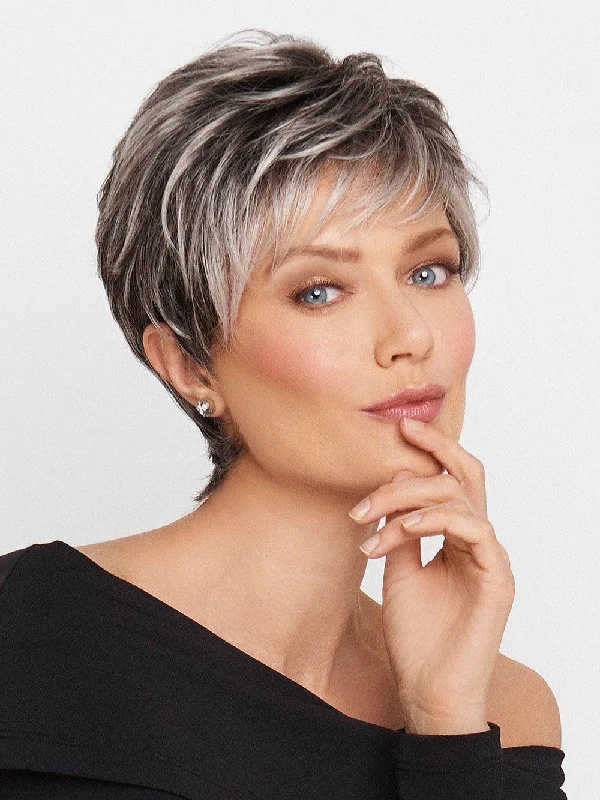 Adjustable - cap bob wig for a comfortable fitCrushing On Casual Wig by Raquel Welch | Synthetic (Mono Top) | Clearance Sale Open Box (Unworn - Like New)