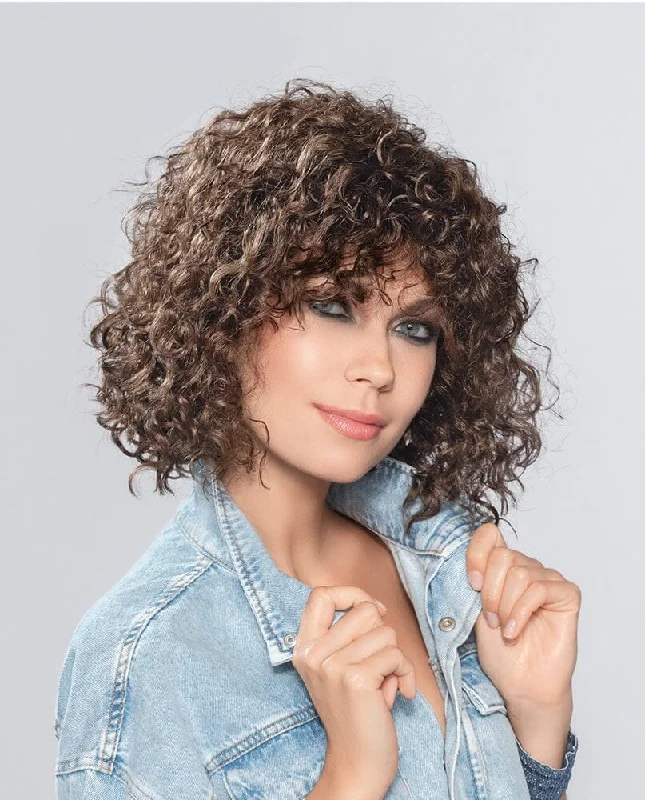 Bob wig with a balayage effect for a natural - looking color transitionDisco Curly Wig by Ellen Wile