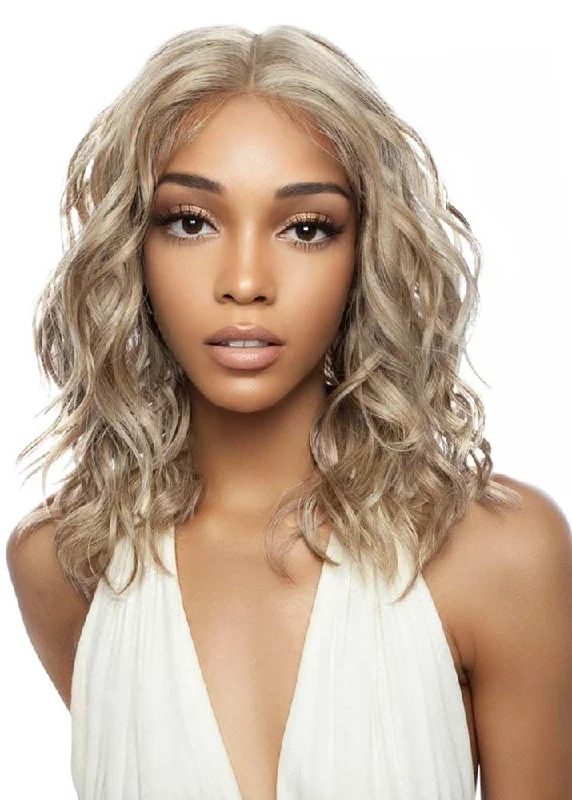 Lace wig with a platinum - blonde color for a bold and trendy lookEloise RCHD220