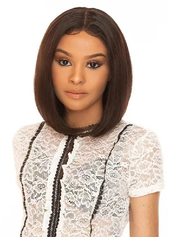 Lace wig with a platinum - blonde color for a bold and trendy lookFiona