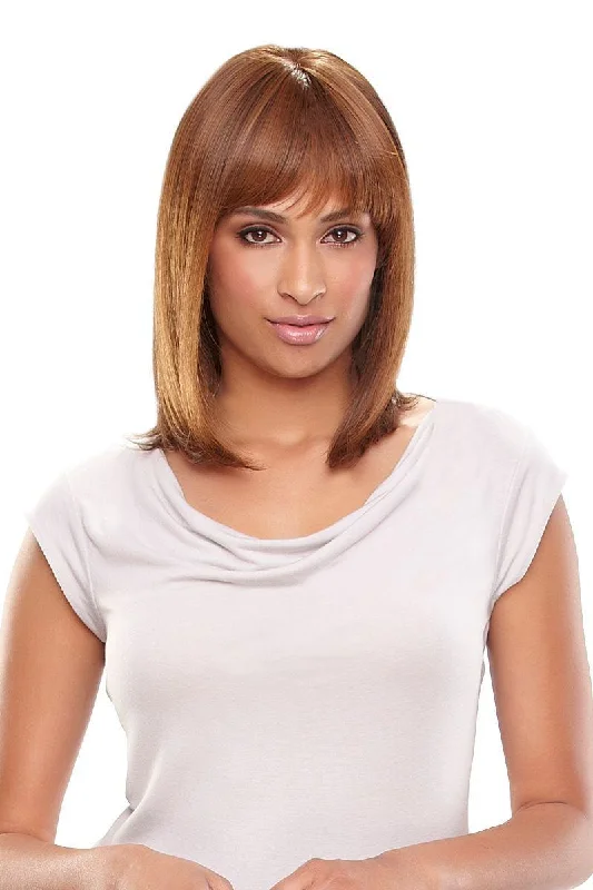 Bob wig with side - swept bangs for a sophisticated lookFlame Wig by Jon Renau | Heat Defiant Synthetic (Double Monofilament) | Clearance Sale