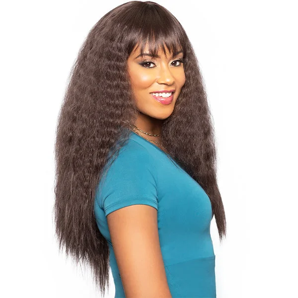 Full - lace wig with a natural - looking hairline for a seamless appearanceFOXY LADY SYNTHETIC HAIR JLACE WIG MILAN [10921]