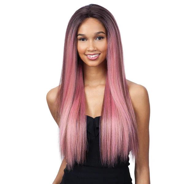 Lace wig with a natural - looking root for a more realistic lookFREETRESS EQUAL PREMIUM DELUX SYNTHETIC LACE FRONT WIG EVLYN [W/L EVLYN]