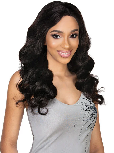 Lace wig with a straight texture for a sleek and minimalist lookHarlem 125 100% Human Hair Brazilian Natural Lace Front Wig 25" - BL031