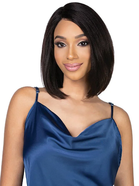 Lace wig with a silk - base cap for a comfortable and smooth feelHarlem 125 100% Human Hair Brazilian Natural Ultra HD Lace Front Wig - BL026