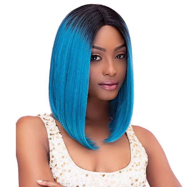 Lace wig with a middle - part for a classic and elegant styleJANET COLLECTION COLOR ME SYNTHETIC DEEP PART LACE FRONT WIG CHIC [CMLCHIC]