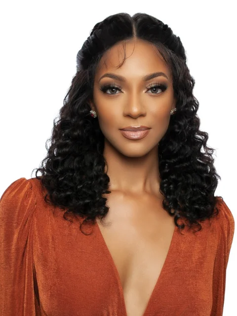 Lace wig with a wavy texture for a beachy lookMane Concept 100% Unprocessed Human Hair HD Wet & Wavy Whole Lace Front Wig - TROH462 LOOSE DEEP 20"