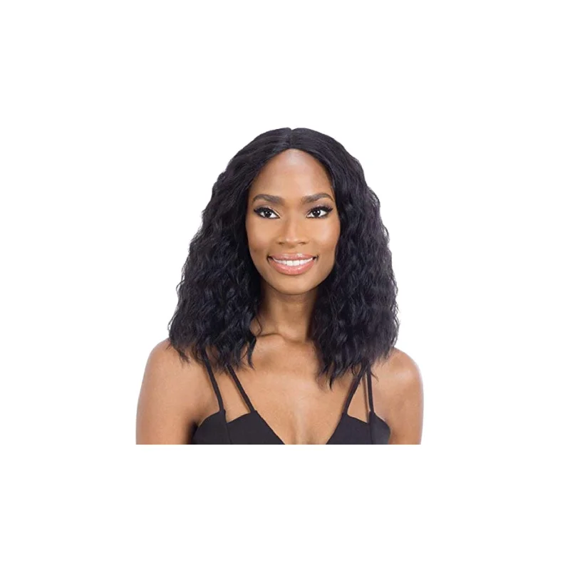 Human - hair wig in a jet - black color for a classic and timeless lookMayde Beauty Synthetic Natural Hairline Lace and Lace Front Wig - ANGELINA