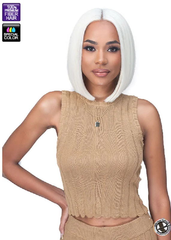 Lace wig with a middle - part for a classic and elegant styleMcKenzie MLF901