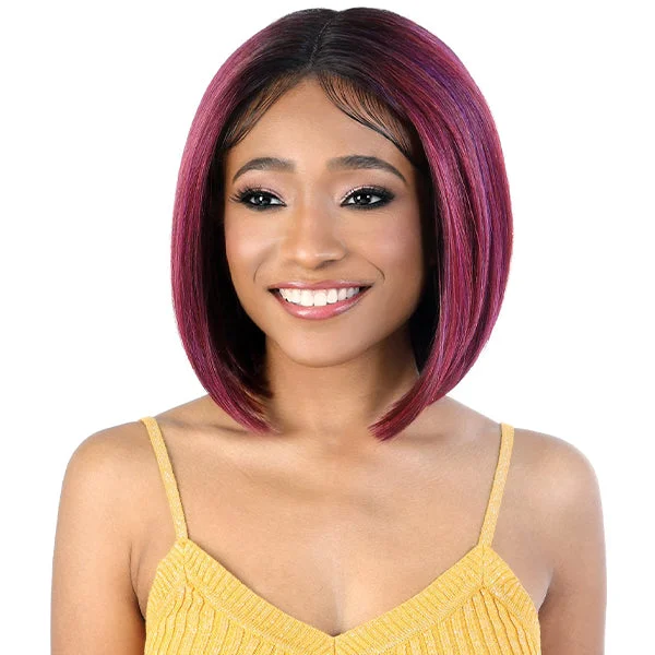 Lace wig with a 200 - density for a full and thick appearanceMOTOWN TRESS HAIR LACE DEEP PART LDP-ONYX [LDP-ONYX]