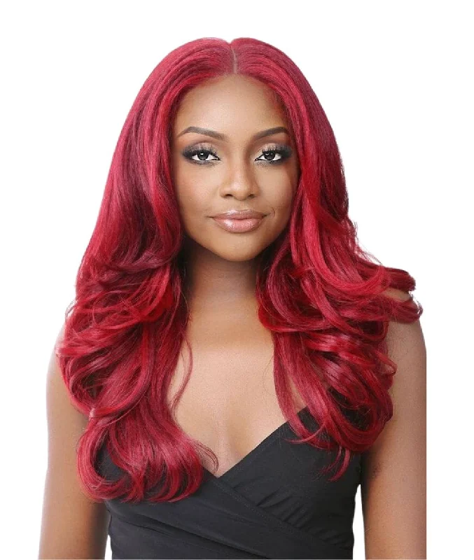 Lace wig in a chocolate - brown color for a rich and warm appearanceNutique Illuze 13X5 Lace Front Wig- Solmina