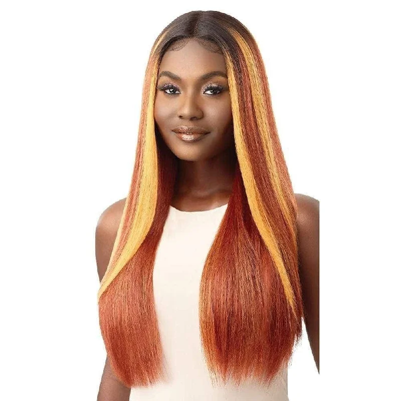 Full - lace wig with a natural - looking hairline for a seamless appearanceOutre Color Bomb Synthetic Lace Front Wig - Chara