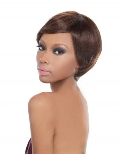 Human - hair wig in a jet - black color for a classic and timeless lookOutre Human Hair Premium Duby Wig DUBY KISS