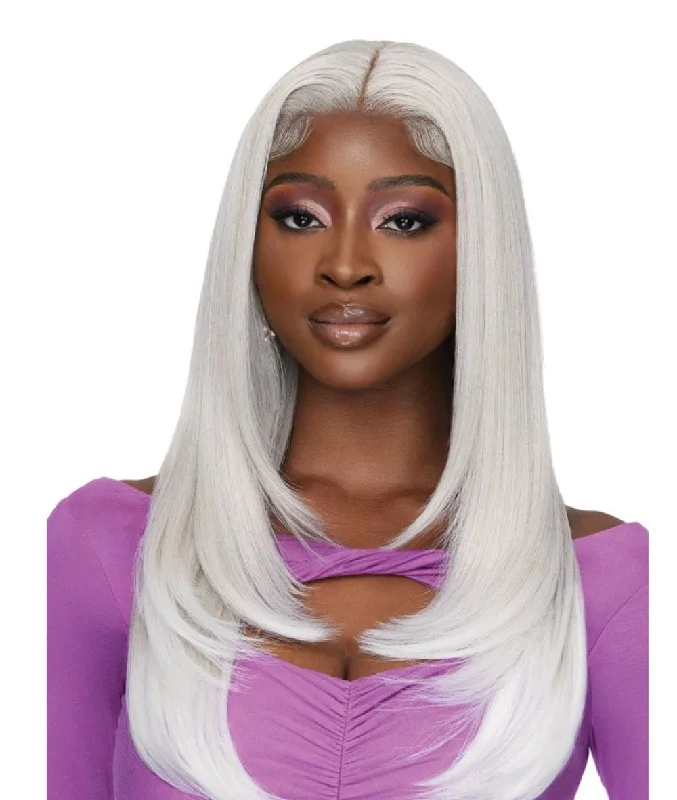 Lace wig with a 200 - density for a full and thick appearanceOutre Lace Front Perfect Hair Line Wig-13X4 Swoop1