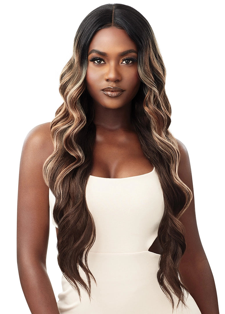 Synthetic lace wig with a heat - resistant formulaOutre Lacefront Kaya