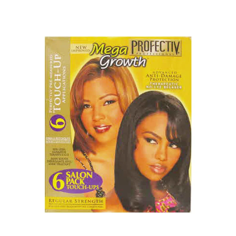 Human - hair lace wig for a luxurious and natural feelPROFECTIV MEGA GROWTH No-Lye Relaxer 6 Touch-up Applications