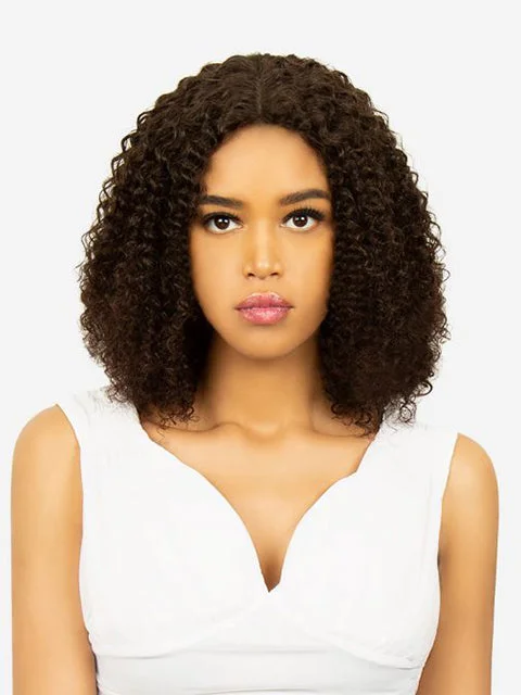 Lace wig with a honey - blonde color for a warm and sunny appearanceR&B Collection 100% Unprocessed Brazilian Virgin Remy Human Hair Deep Part Lace Wig - PA-KATY