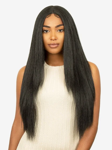 Lace wig with a 200 - density for a full and thick appearanceR&B Collection So Natural Blended Human Hair HD Lace Wig - SO-FRIDAY