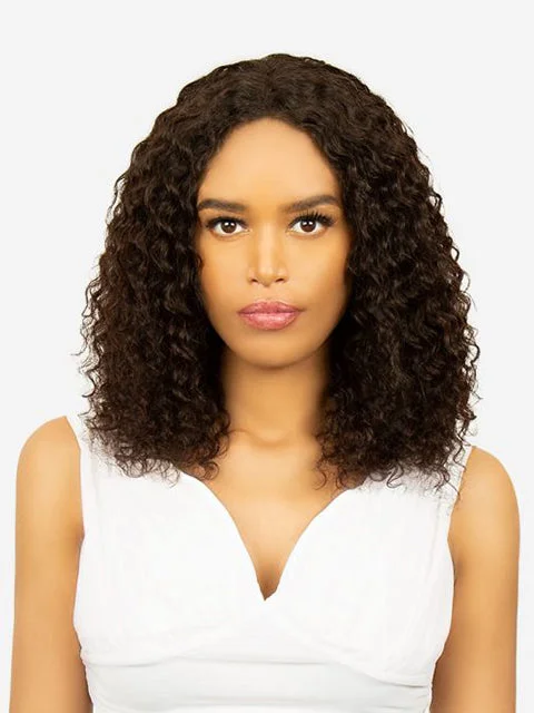 Lace wig with a side - swept bang for a sophisticated lookR&B Collection Wet & Wavy 100% Unprocessed Brazilian Virgin Remy Human Hair HD Lace Wig - W-TAY