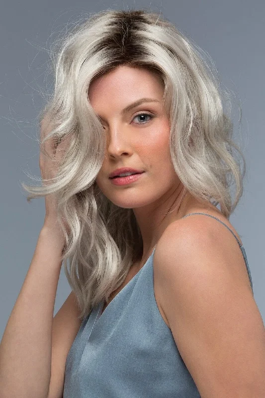 Lace wig with a silk - base cap for a comfortable and smooth feelSale - Estetica Wigs - Ocean - Color: Iced Mocha