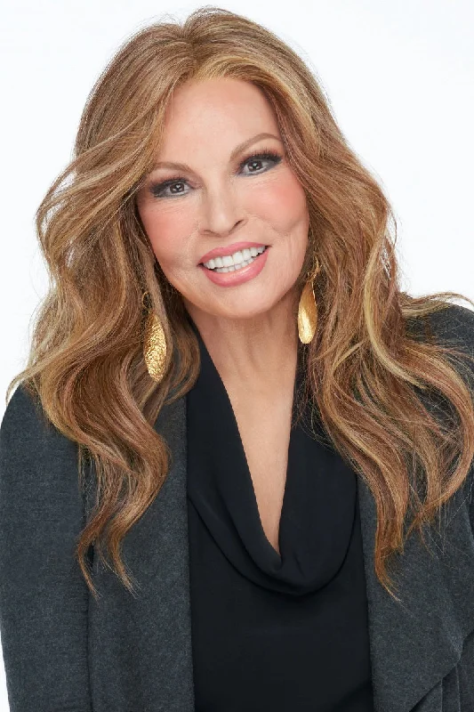 Lace wig with a curly texture for a bold and stylish choiceSale - Raquel Welch Wigs - Statement Style - Petite - Color: Shaded Cappuccino (RL12/22SS)