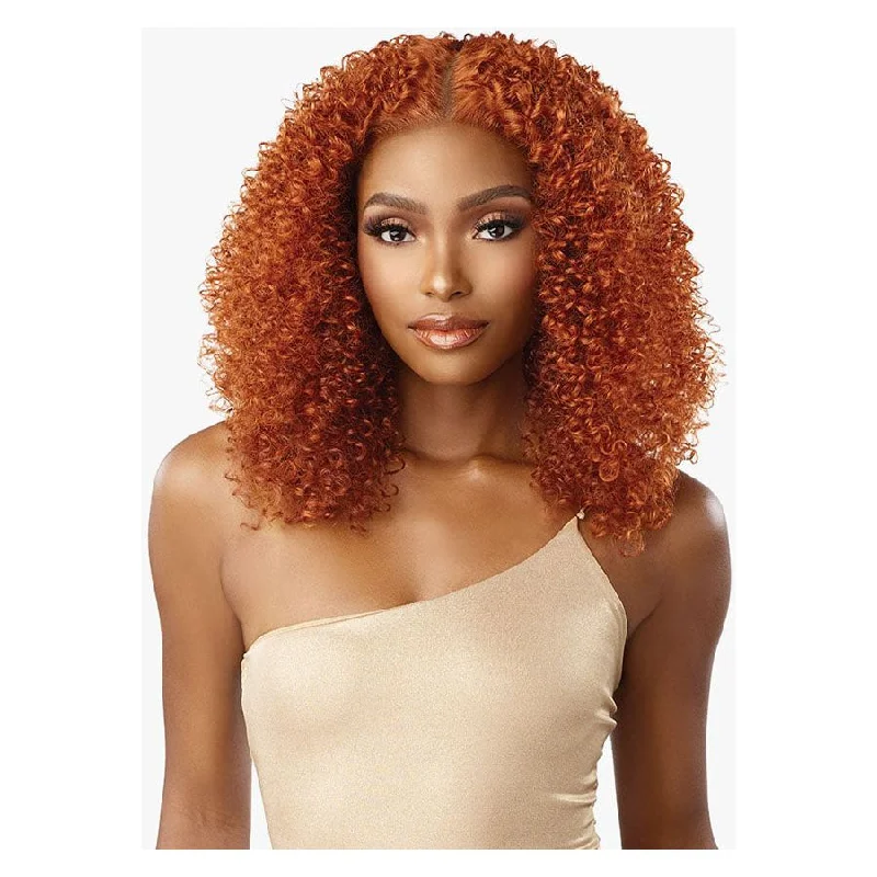 Lace wig with a wispy fringe for a soft and feminine lookSensationnel Butta Synthetic Glueless Pre-Cut HD Lace Front Wig - Butta Pre-Cut Unit 5