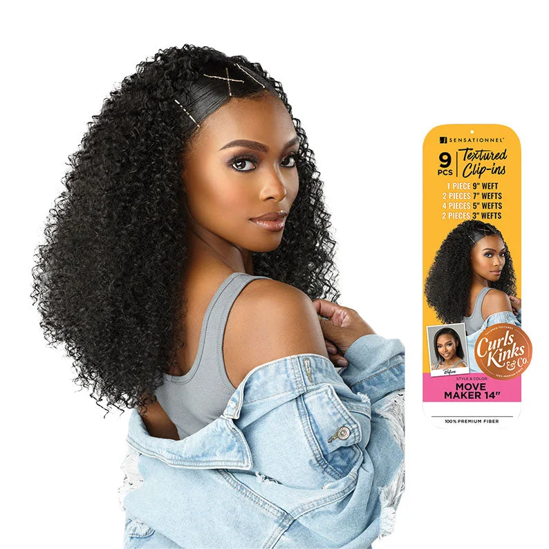 Human - hair lace wig for a luxurious and natural feelSENSATIONNEL CLIP-IN Move Maker 14"