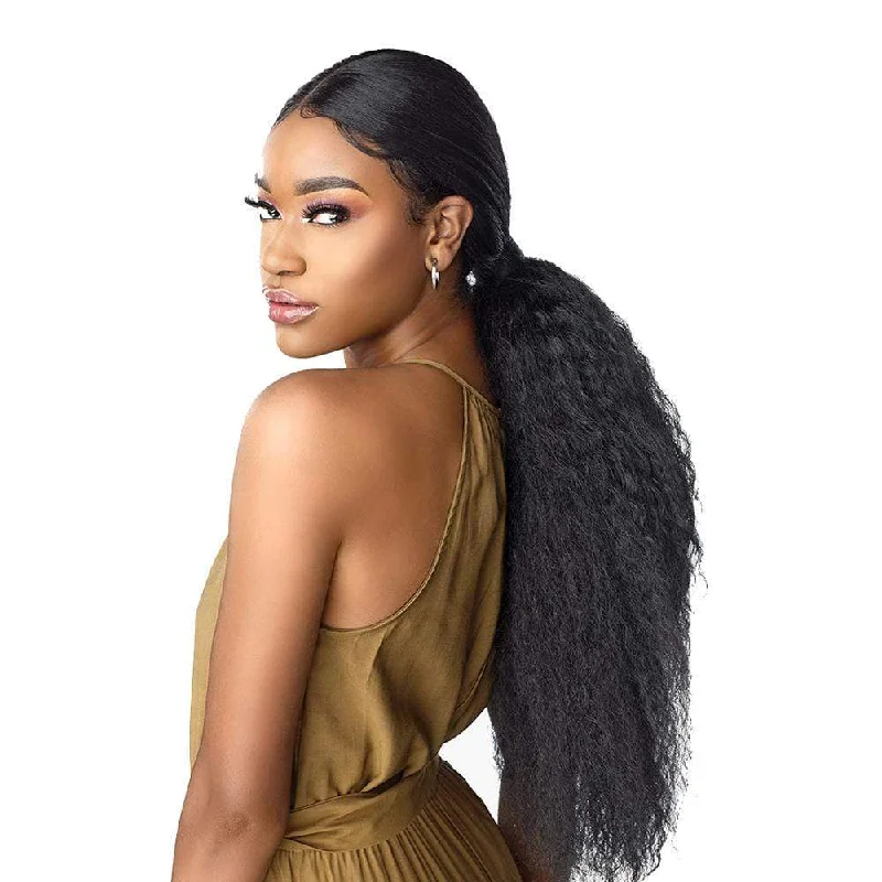 Human - hair lace wig for a luxurious and natural feelSensationnel What Lace 13x4 Frontal Lace Wig - Tasia Sleek Ponytail