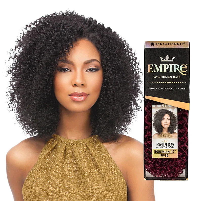 Lace wig with a straight texture for a sleek and minimalist lookSENSATIONNEL EMPIRE 100% Human Hair Bohemian