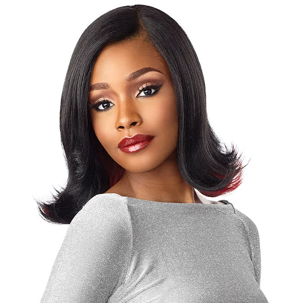 Lace wig with a side - swept bang for a sophisticated lookSENSATIONNEL SHEAR MUSE LACE FRONT EDGE KESSIE [LS3KESS]