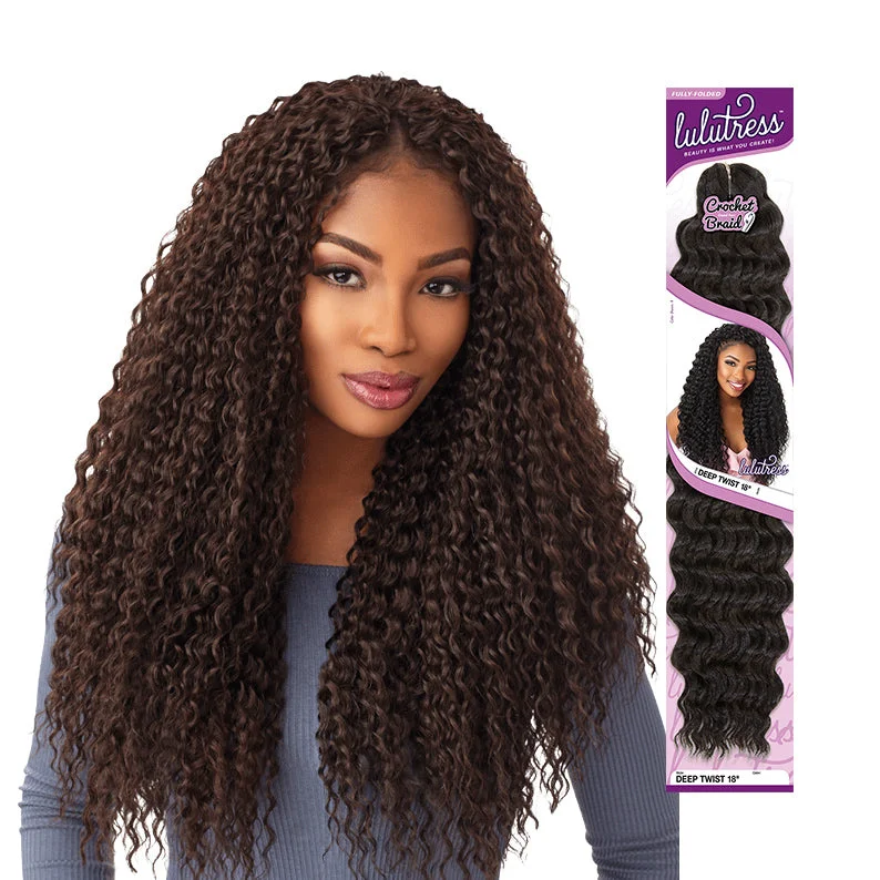 Lace wig with a natural - looking root for a more realistic lookSENSATIONNEL LULUTRESS Braid Wet Curly 18"