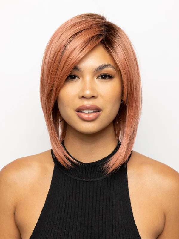 Bob wig with side - swept bangs for a sophisticated lookSilky Sleek wig - Muse Collection by Rene of Paris