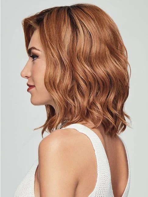 Lace wig with a wavy texture for a beachy lookSimmer Elite Petite Wig by Raquel Welch | 100% Hand Tied Heat Friendly Synthetic Lace Front (Mono)