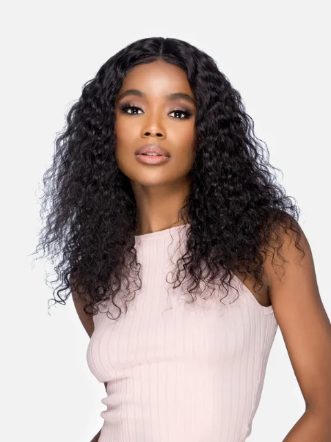 Lace wig with a straight texture for a sleek and minimalist lookVivica A Fox 100% Brazilian Remi Human Hair HD Lace Front Wig - CITRINE