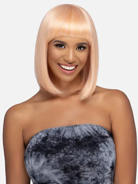 Lace wig with a middle - part for a classic and elegant styleVivica A Fox Blended Human Hair Pure Comfort Cap Lace Wig - NELLA