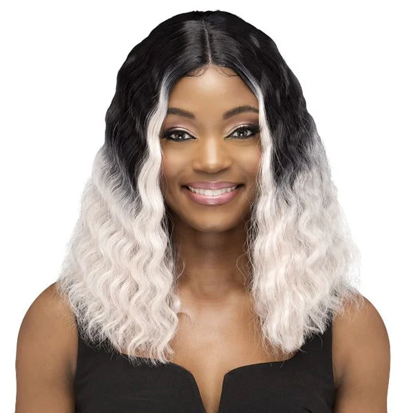 Lace wig with a middle - part for a classic and elegant styleVIVICA A FOX INVISIBLE CENTER PART WIG LEIA [LEIA]