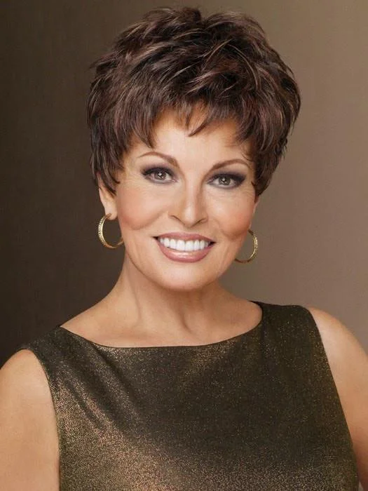 Bob wig in a jet - black color for a classic appearanceWinner Large Wig by Raquel Welch | Synthetic (Traditional Cap)