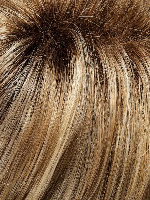 *12FS8 | Shaded Praline | Lt Gold Brown Lt Natural Gold Blonde & Pale Natural Gold-Blonde Blend Shaded w/ Med Brown