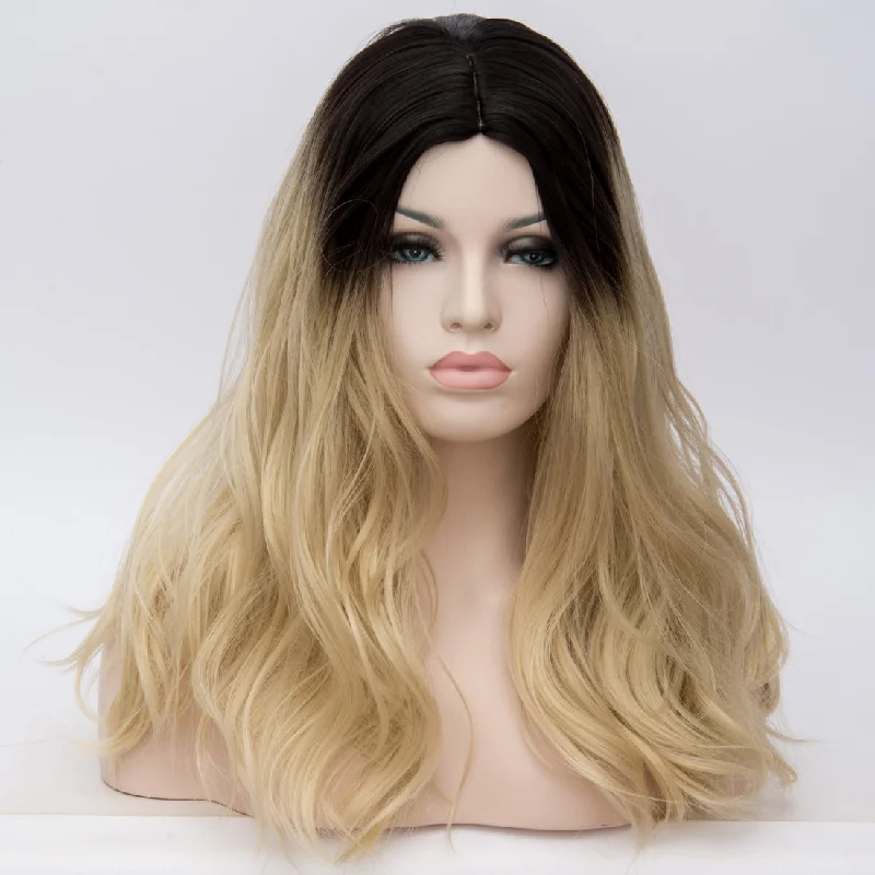 Long - length wig with a side - swept bang for a sophisticated lookAC125