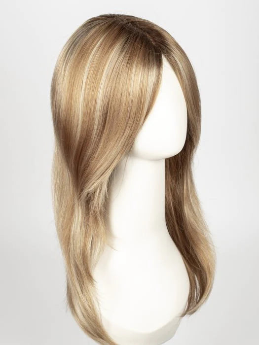 NUTMEG F | Medium Blonde and Honey Brown Base Frosted with Platinum Blonde Highlights