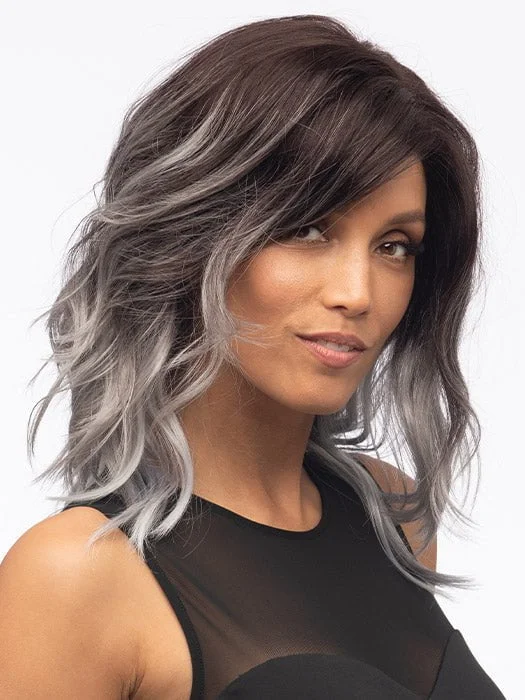 Long - length wig with a curly texture for a bold and stylish choiceOcean | Synthetic Lace Front Wig by Estetica