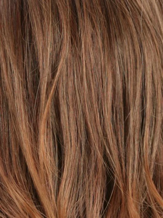 RT330RT4 | Medium Auburn Tipped with Dark Auburn and Dark Brown Roots