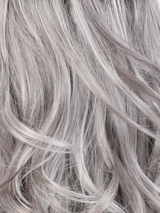 CHROMERT1B | Gray and White with 25% Medium Brown Blend and Off-Black Roots