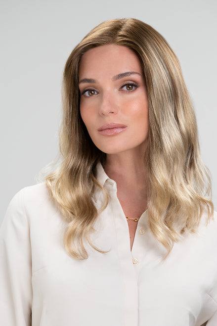 Long - length wig with a middle - part for a classic and elegant styleRachel Lite | Synthetic Ear-to-Ear Lace Front (Hand-Tied) Wig by Jon Renau