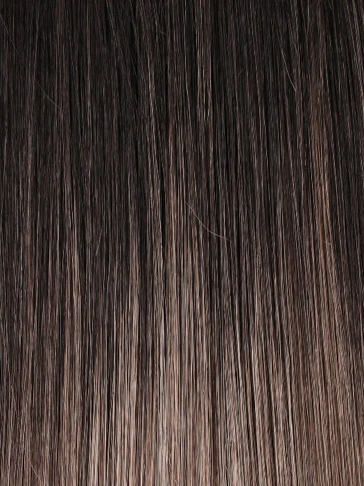 MIDNIGHT S2-103/18RO |Dark roots soften seamlessly into sparkling ash blond and mushroom brown tones, ideal for wearers seeking a dreamy style with dynamic depth in this cascading colour