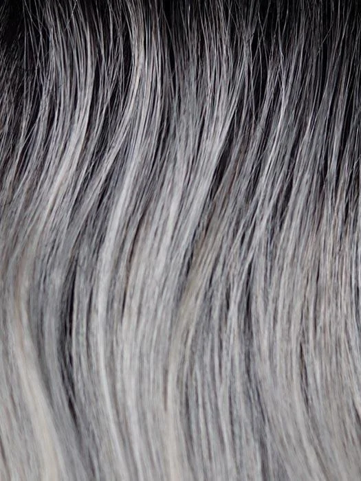 MOONSTONE | Medium Gray with Blue-toned Silver Highlights and Dark Roots