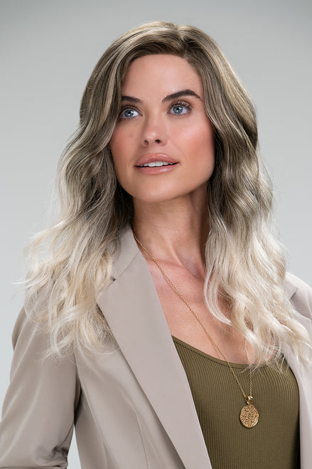 Synthetic long - length wig with a natural - looking textureSarah | Synthetic Lace Front, Mono Top (Hand-Tied) Wig by Jon Renau