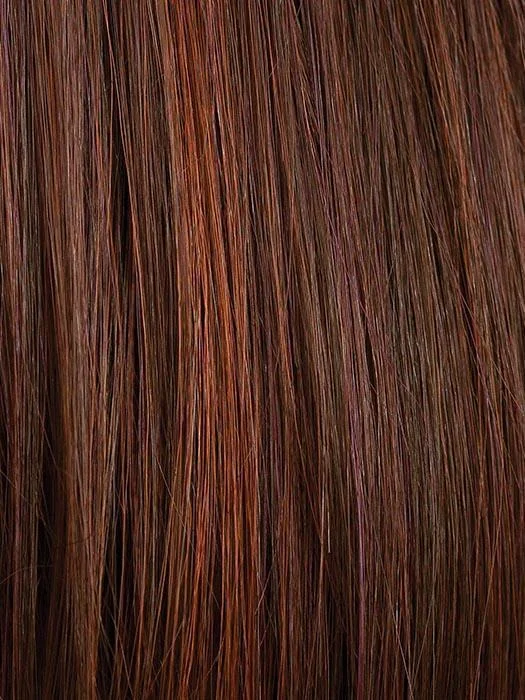 CHERRY-COLA | Dark Auburn base color with brighter Red chunk highlights