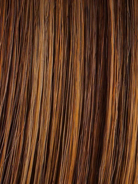 R3025S+ GLAZED CINNAMON | Medium Reddish Brown with Ginger Blonde highlights